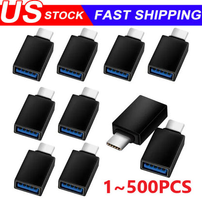 USB-C 3.1 Male to USB A Female Adapter Converter OTG Type C Android Phone Lot