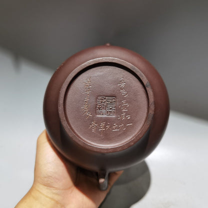 collect vintage chinese yixing purple clay teapot zisha Figure story teaware art