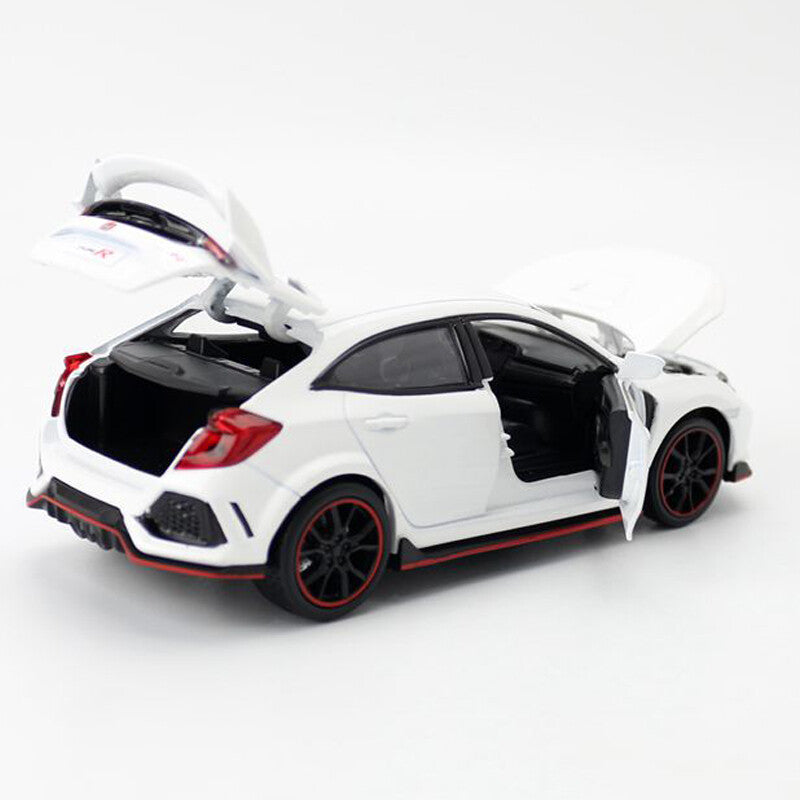 1/32 Honda Civic Type R Model Car Diecast Toy Cars Boys Toys Kids Gifts White