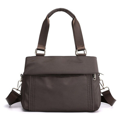 Bag Nylon Travel Bag Handbag Totes Shoulder Purse Business Bag Black 30*12*23 CM
