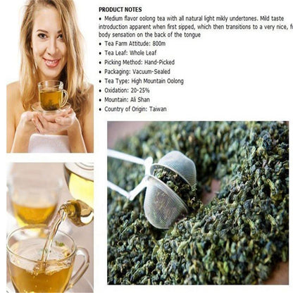 Natural Milk Oolong Tea for Energy Detox 250g Taiwan Jinxuan High Mountain TEA