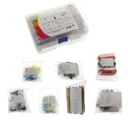 Electronic Component Transistor Capacitor Diode LED Metal Film Resistor Kit