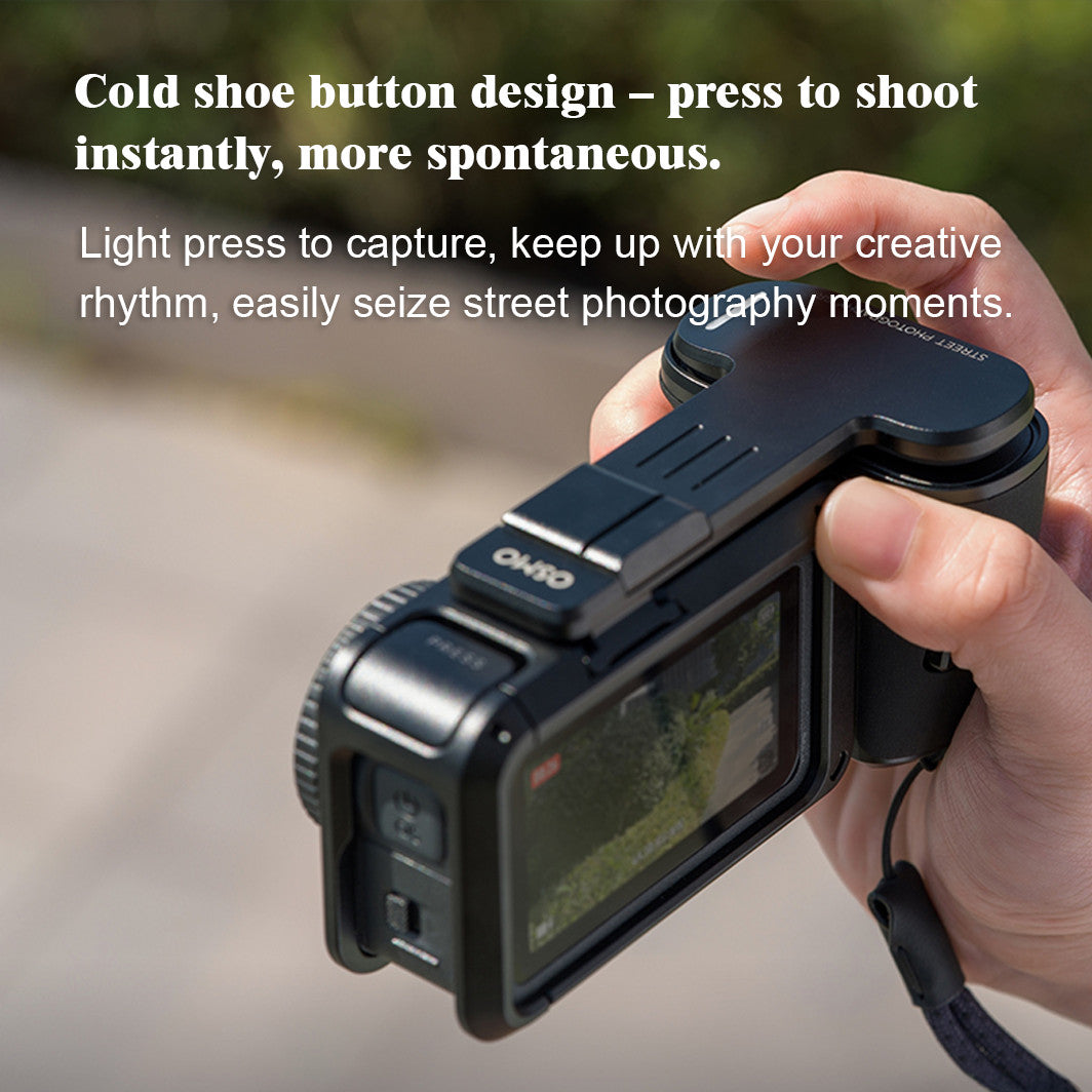 Osmo Action 6 Street Grip Kit–Hand Grip,Shutter Button,Utility Frame,Wrist Strap