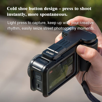 Osmo Action 6 Street Grip Kit–Hand Grip,Shutter Button,Utility Frame,Wrist Strap
