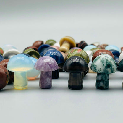 Wholesale Lot 20PC Natural Quartz Crystal Mushroom/Hand Carved Mineral