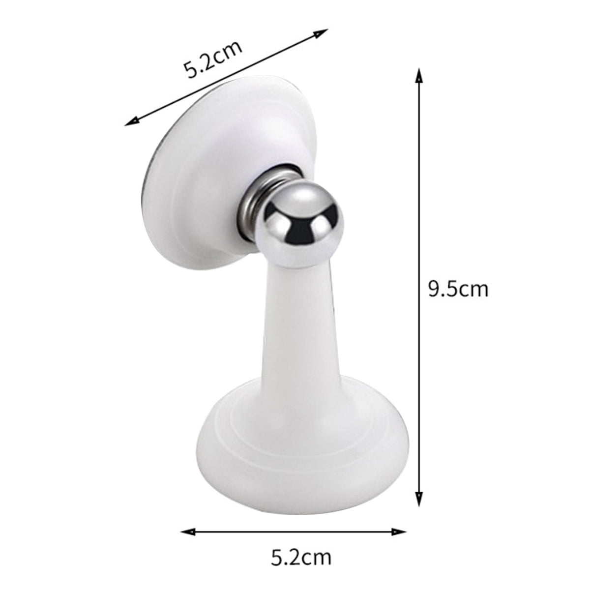 1Pc White Mute Door Suction Anti-collision Strong Magnetic Door Stopper Home ww