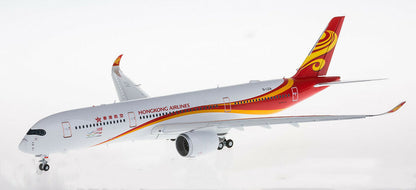 1:200 33CM JC Wings HONGKONG AIRLINES A350-900 Airplane Flap Down Diecast Model