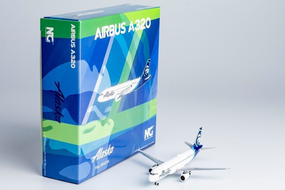 1:400 NG Model Alaska AIRBUS A320 Passenger Airplane Diecast Aircraft Model