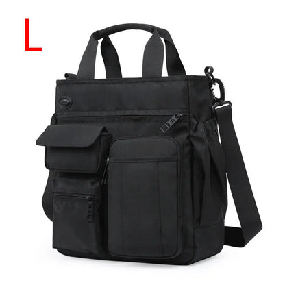 Men Bag Hole Shoulder Crossbody Bag Oxford Travel Handbag Storage Bags