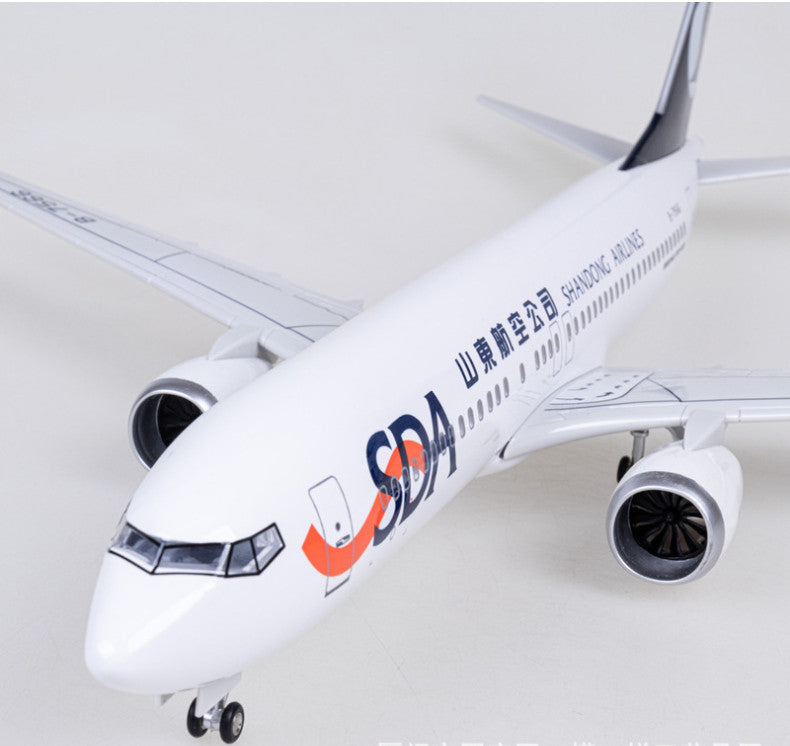 1:85 47CM SHANDONG AIRLINES BOEING 737 MAX Airplane Landing gear Resin Model