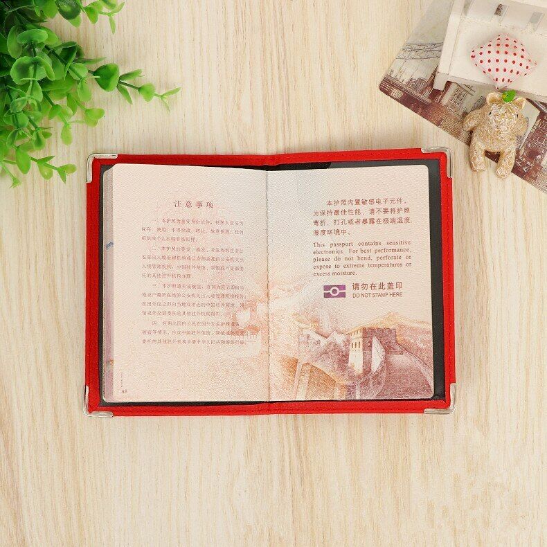 Unisex Pu Leather Passport Holder Passport Cover Worldwide Cover Passports Femme