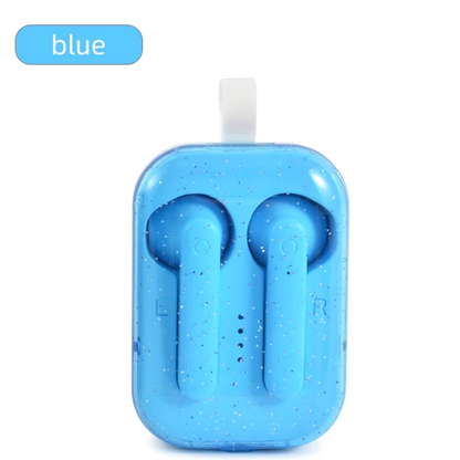 keychain Wireless Bluetooth Headphones Mini Portable Earbuds in-ear Candy Girl