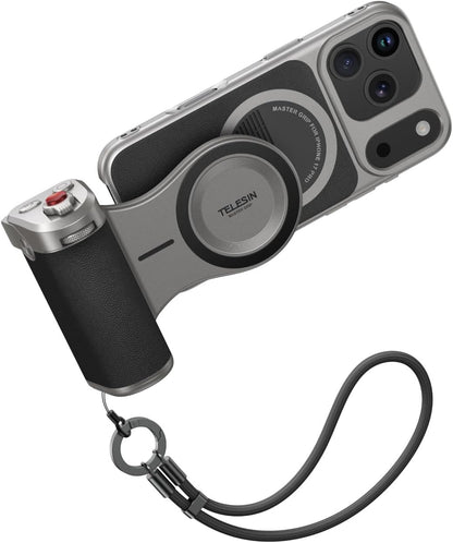 Master Grip Kit for Iphone 17 Pro, Magnetic Phone Camera Grip Powergrip Kit Buil