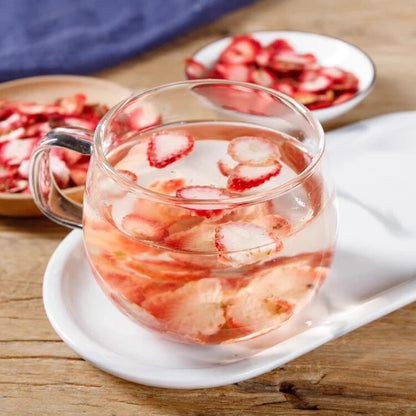 Top Grade Dried Strawberry Fruit Slices Pure Natural Dry Fruit Tea