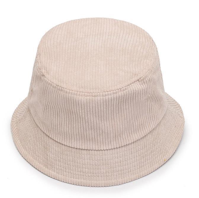 Corduroy Bucket Hat Cap Double-sided Fisherman's Cap Men Women