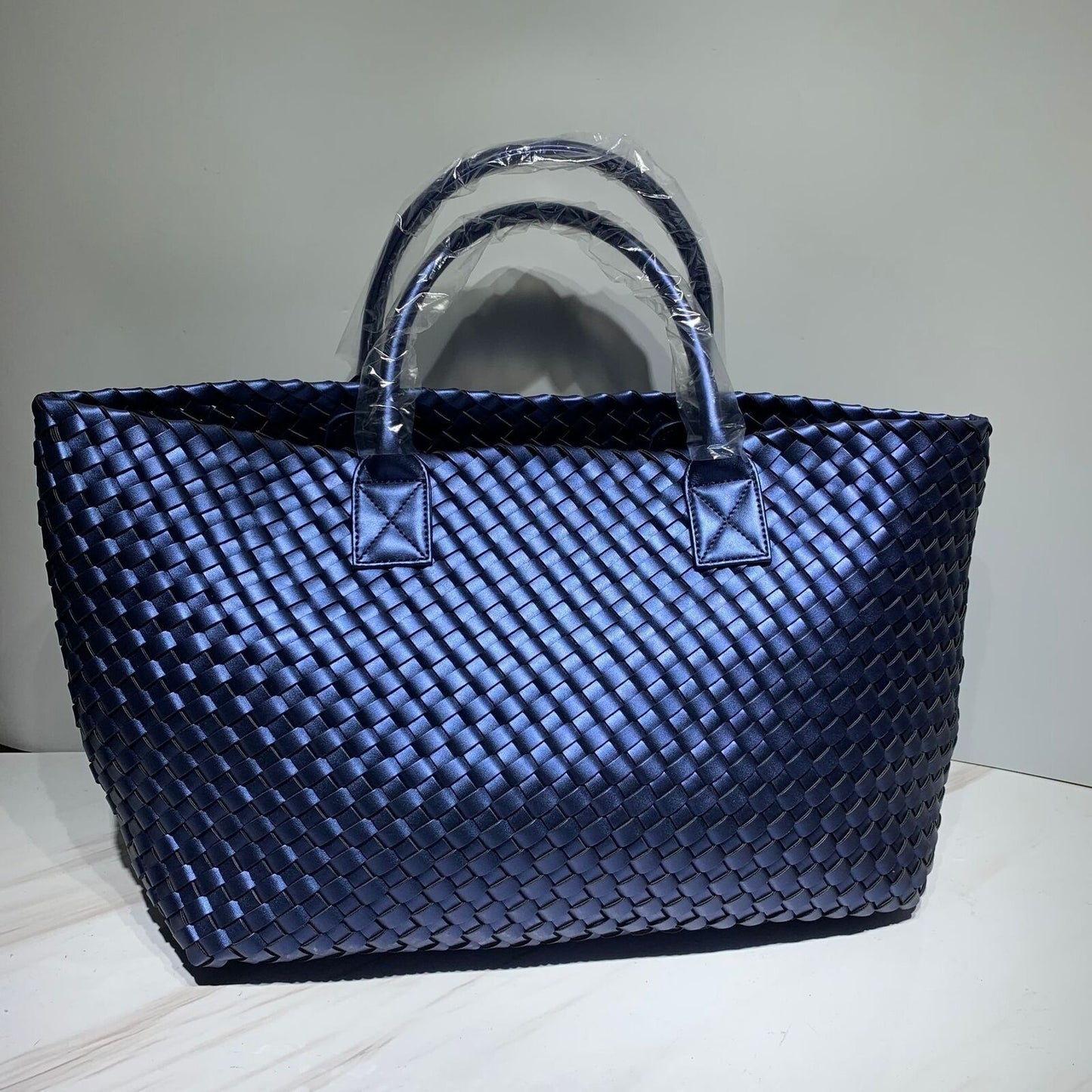 Snake Weaving Bag Shoulder Purse Vegetable Basket Large Shopping Bag 37*18*53 CM