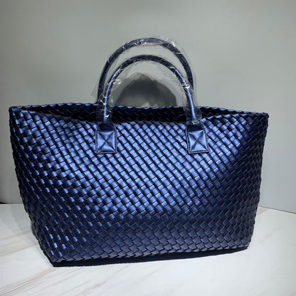 Snake Weaving Bag Shoulder Purse Vegetable Basket Large Shopping Bag 37*18*53 CM