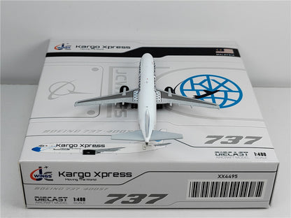 1:400 JC Wings Kargo Xpress BOEING B737-400 Passenger Airplane Diecast Model