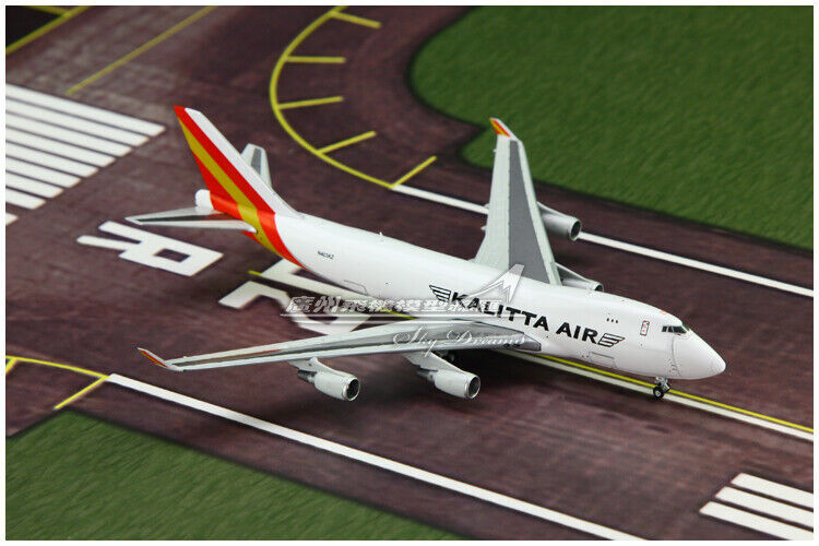 1:400 JC Wings KALITTA AIR BOEING 747-400F Airfreighter Airplane Diecast Model