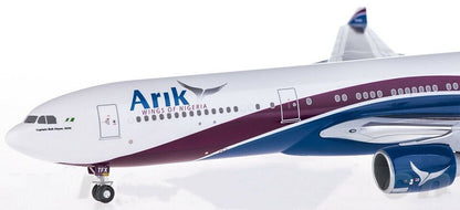 1:200 34CM Hogan Arik AIRBUS A340-500 Passenger Airplane ABS Plastic Plane Model
