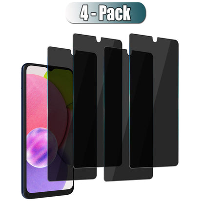 For Samsung Galaxy A03s / SM-A037F Privacy Tempered Glass Black Screen Protector