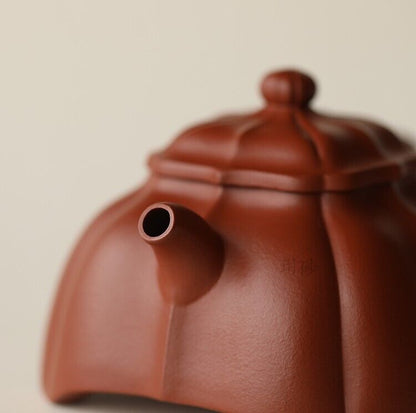 180cc Handmade Purple Sand Tea Pot in Yixing, China Juni Yuling Gongfu Hu Tea Pot-