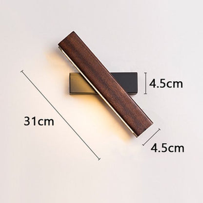 LED Wall Lamp Wooden Nordic Modern Adjustable Lighting Bar Restaurant Decoration