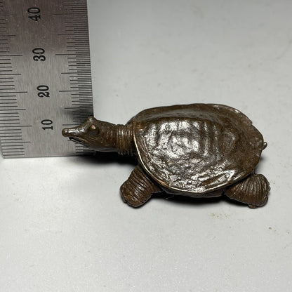 Bronze Turtle Longevity Turtle Pendant Handle Small Bronze Turtle Tea Pet Statue