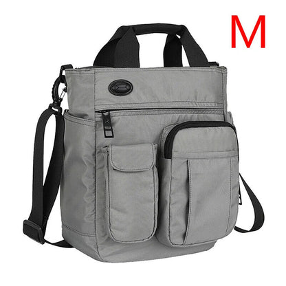 Men Bag Hole Shoulder Crossbody Bag Oxford Travel Handbag Storage Bags