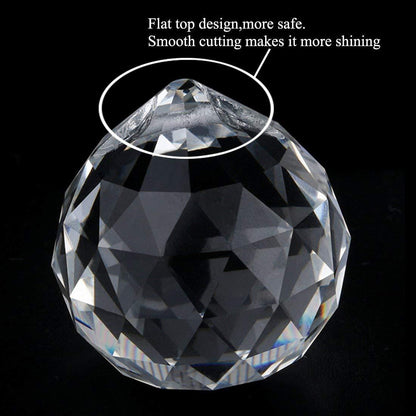10 Clear Crystal Ball Pendant Chandelier Prisms Hanging Drops Light Replacement
