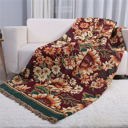 Universal Thick Cotton Sofa Throw Rug Couch Lounge Sofa Blanket Bed Sheet