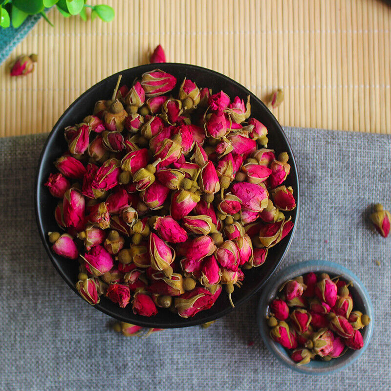 Chinese Flower Tea Dry Flowers Floral Red Rose Bud Tea Aroma Herbal Blooming Tea