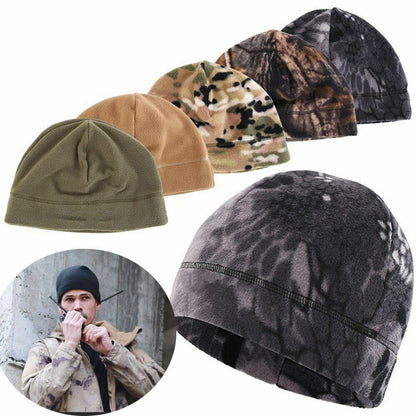 1PC Unisex Hat Autumn Winter Warm Fleece Outdoor Windproof Hiking Cap Hunting