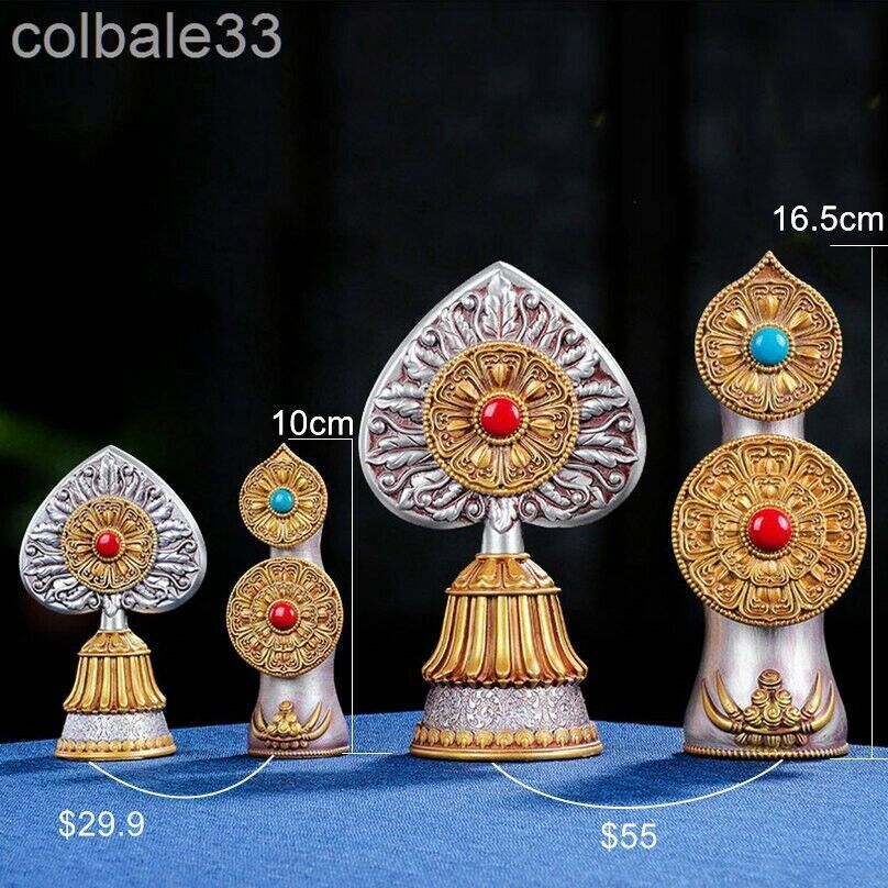 16.5cm 6.5" Torma Sizi Butter Sculpture Duoma Statue Tibetan Buddhism Worship