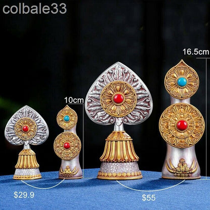 16.5cm 6.5" Torma Sizi Butter Sculpture Duoma Statue Tibetan Buddhism Worship