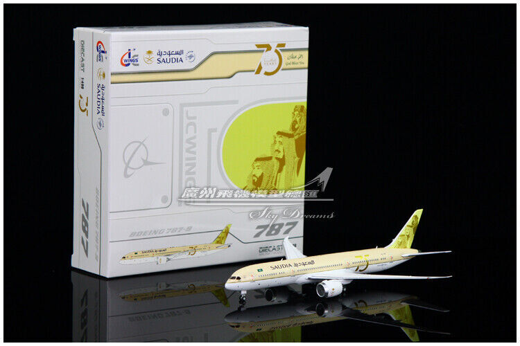 1:400 JC Wings Saudi BOEING 787-9 Passenger Airplane Diecast Aircraft Model