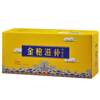 150g Golden gun tonic ten treasure tea ginseng five solid tea health bag tea