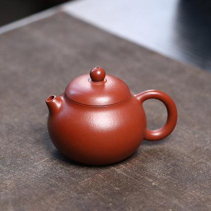 Real Yixing Zisha Zhu Clay Tea Pot Full Handmade Wendan Pot Marked 90ml Small