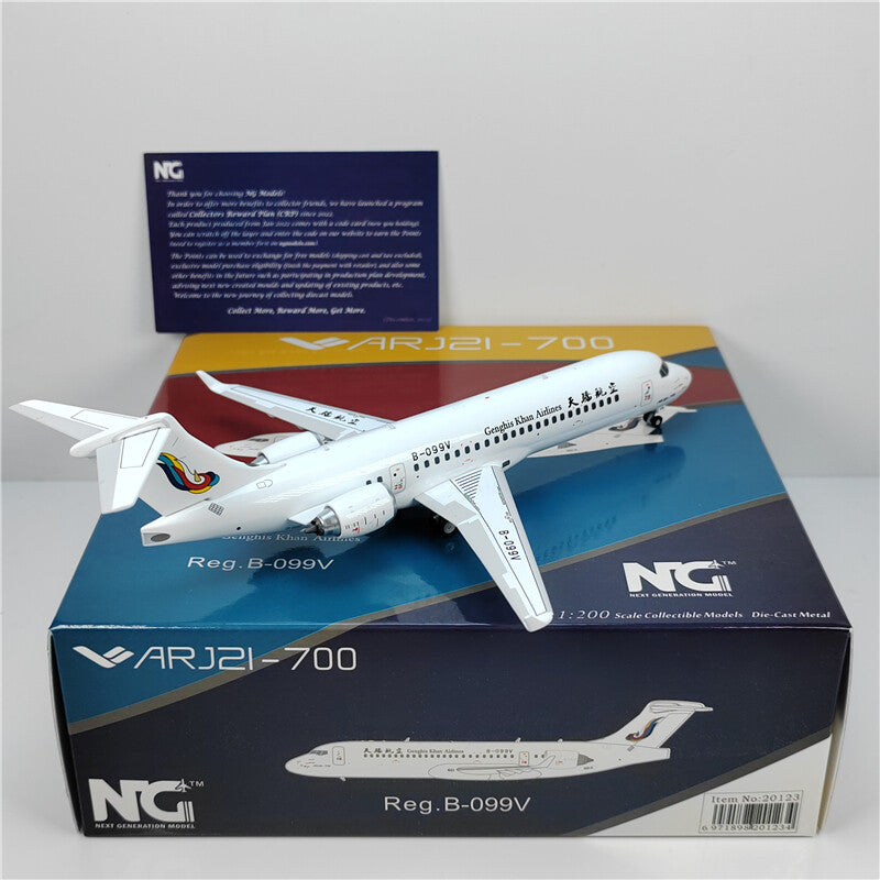 1:200 NG Model Genghis Khan Airlines ARJ21-700 Airplane Diecast Aircraft Model