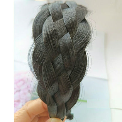 Headband Six-Strand Fishbone Braid Wig Non-Slip Widened Twist Thickened Hairband