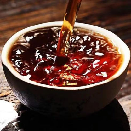 357g Yunnan Ripe Puerh Tea Nannuoshan Pu-erh Cooked Tea Cake Chinese Pu'er Tea