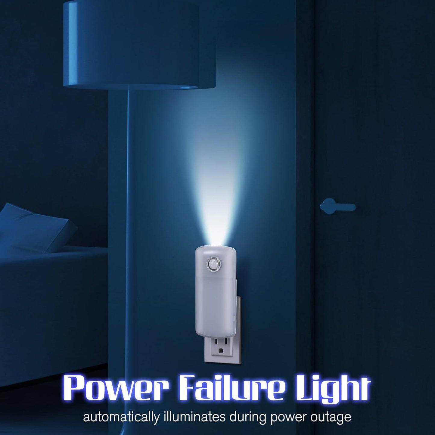 Emergency Power Failure Night Lights, 5-In-1 Multi Color LED Light, Rechargeable