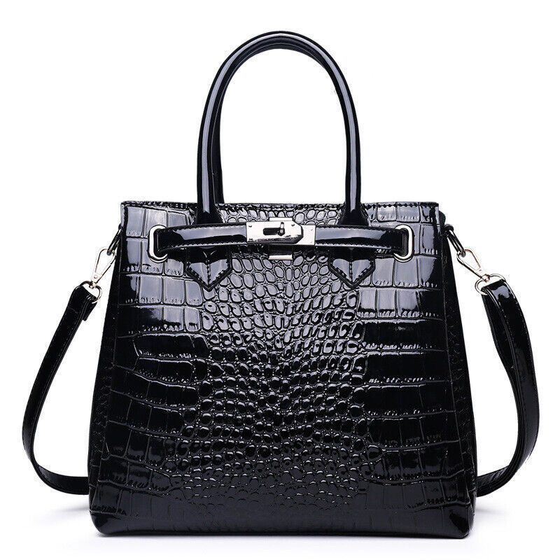 New Women's Shoulder Bag Handbag Multifunctional Crocodile Pattern Crossbody Bag