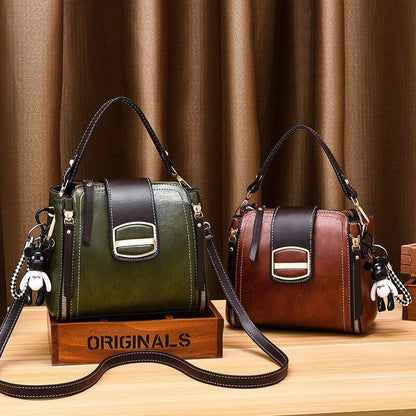 Handbags Women Vintage Leather Shoulder Hand Bag Crossbody Purses Messenger Bag