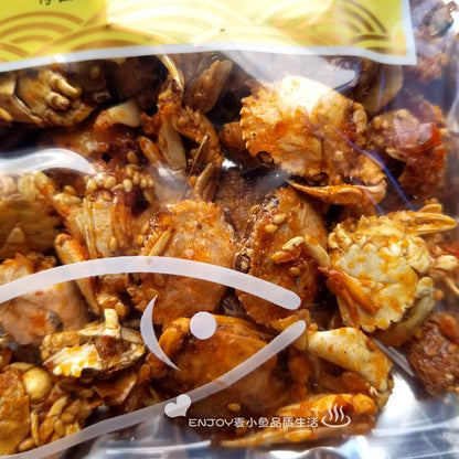 Spicy SeaCrab and Mantis Shrimp - Tasty Snack. Qingdao Spicy Seafood with Shell.