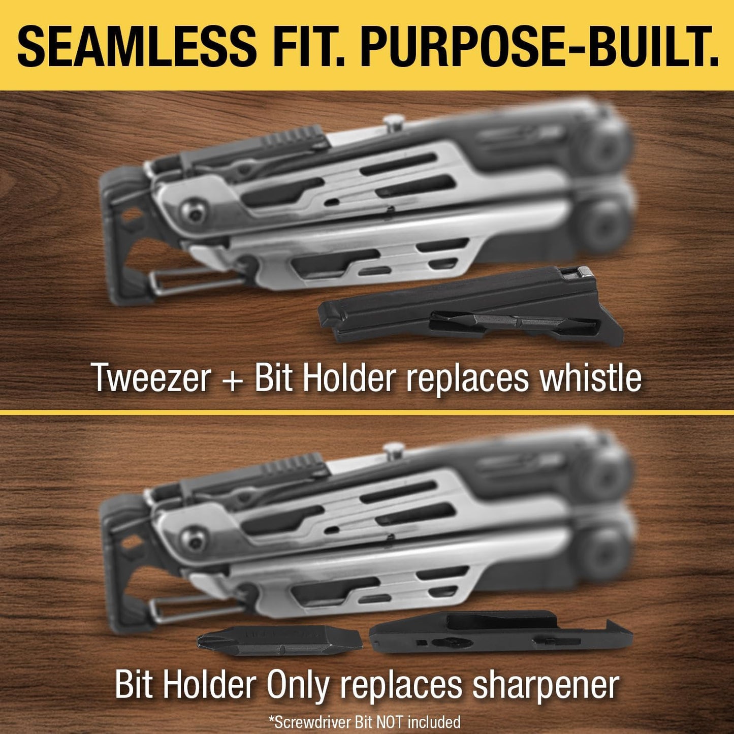 Screwdriver Bit + Tweezer Holder Set Compatible with Leatherman Signal - EDC Upg