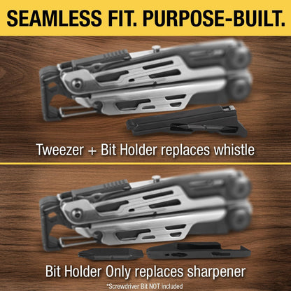 Screwdriver Bit + Tweezer Holder Set Compatible with Leatherman Signal - EDC Upg