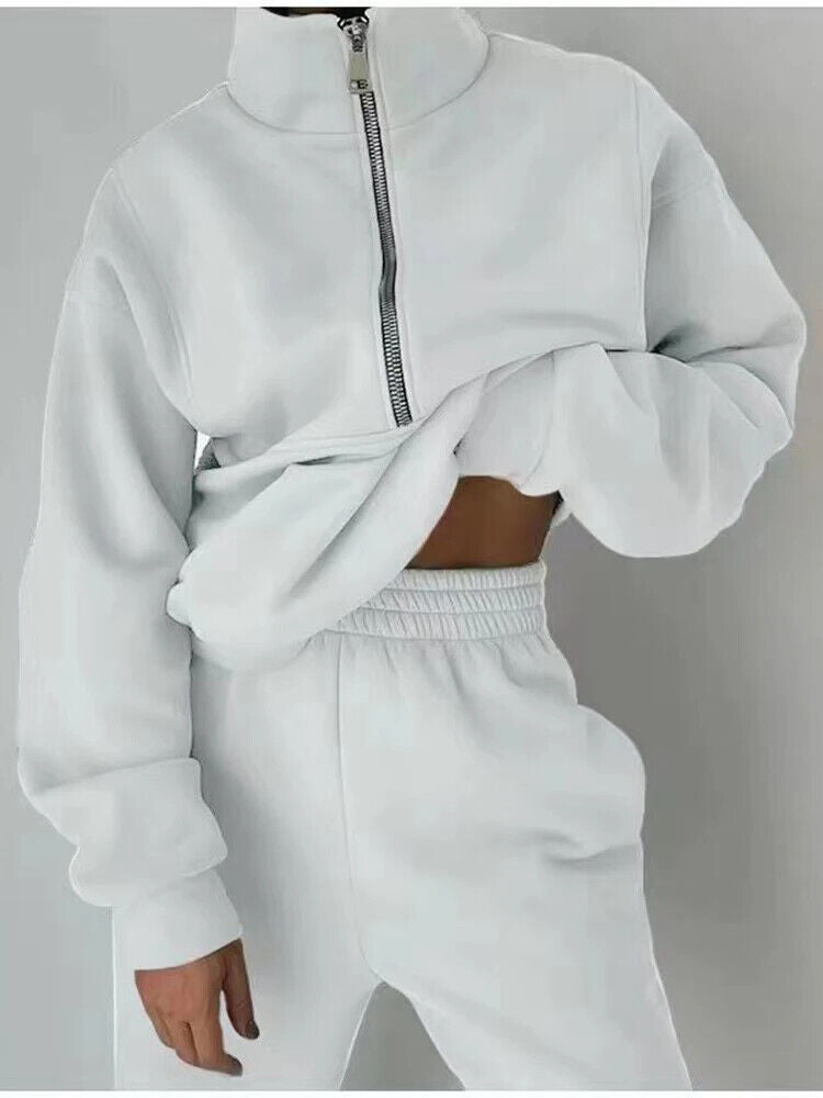 Women's Tracksuit 2Piece Pants Set Women Sweatshirts Sports Suit Set Sweatpants