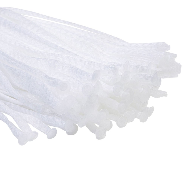 200 Pack Nylon Mesh Produce Bags Bulk Reusable Net Grocery Bags, White, 23.6 In.