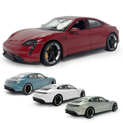 1:24 Porsche Taycan Turbo S Model Car Diecast Vehicle Toys for Boys Gifts Adults